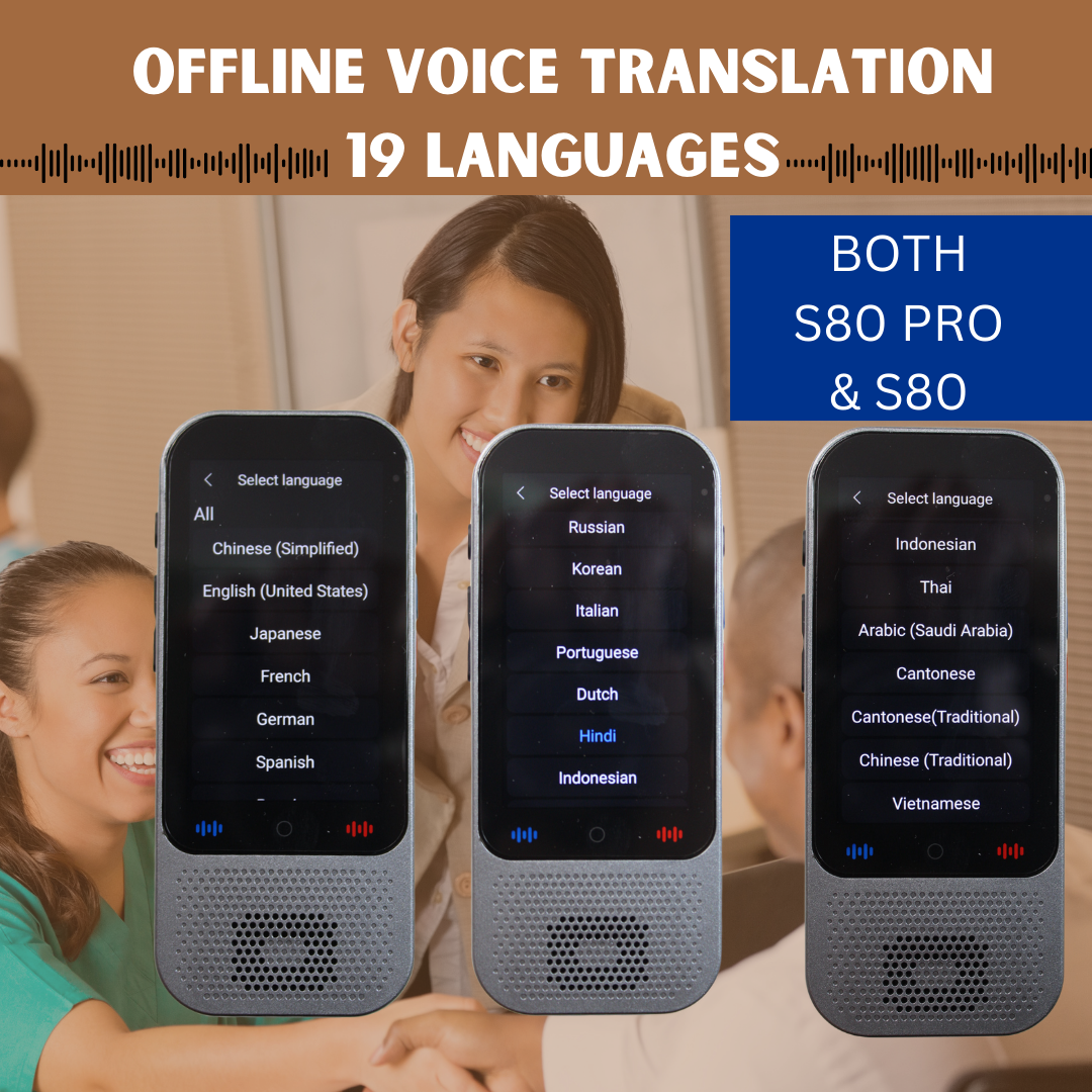 AI TRANSLATOR - 138 Languages Translation , Offline Translation Option -No WiFi Needed