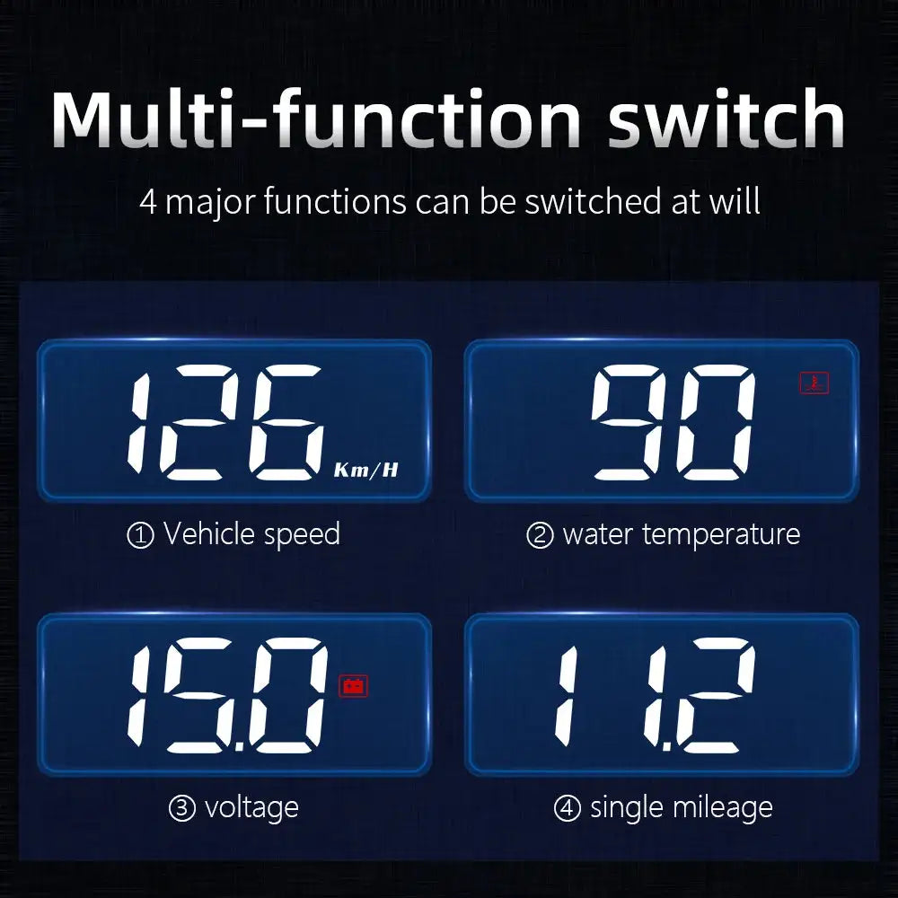 Car Digital Speedometer and Windshield Projector