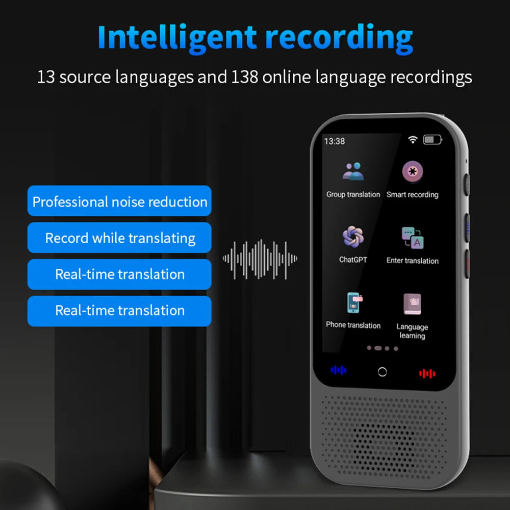 AI TRANSLATOR - 138 Languages Translation , Offline Translation Option -No WiFi Needed