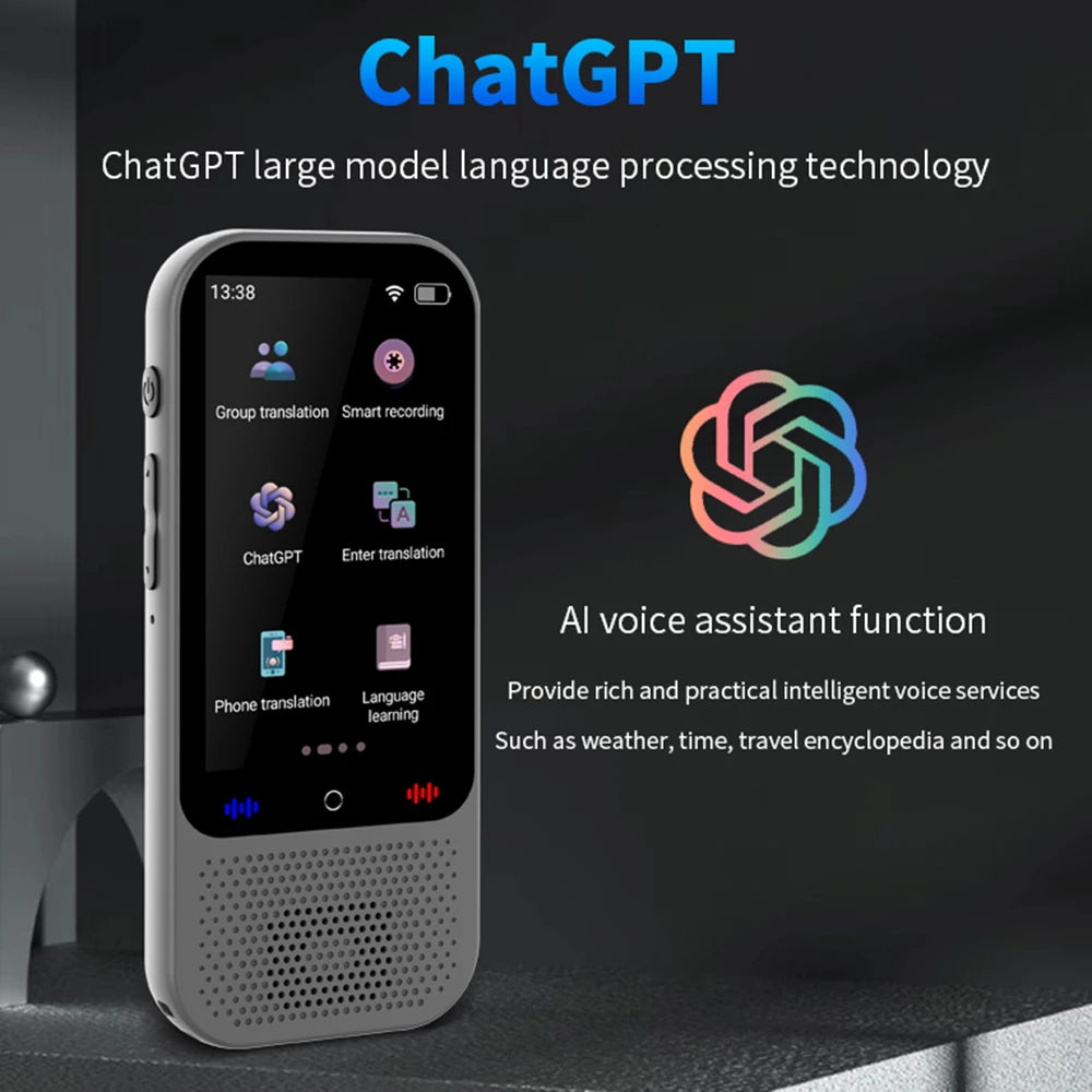 AI TRANSLATOR - 138 Languages Translation , Offline Translation Option -No WiFi Needed