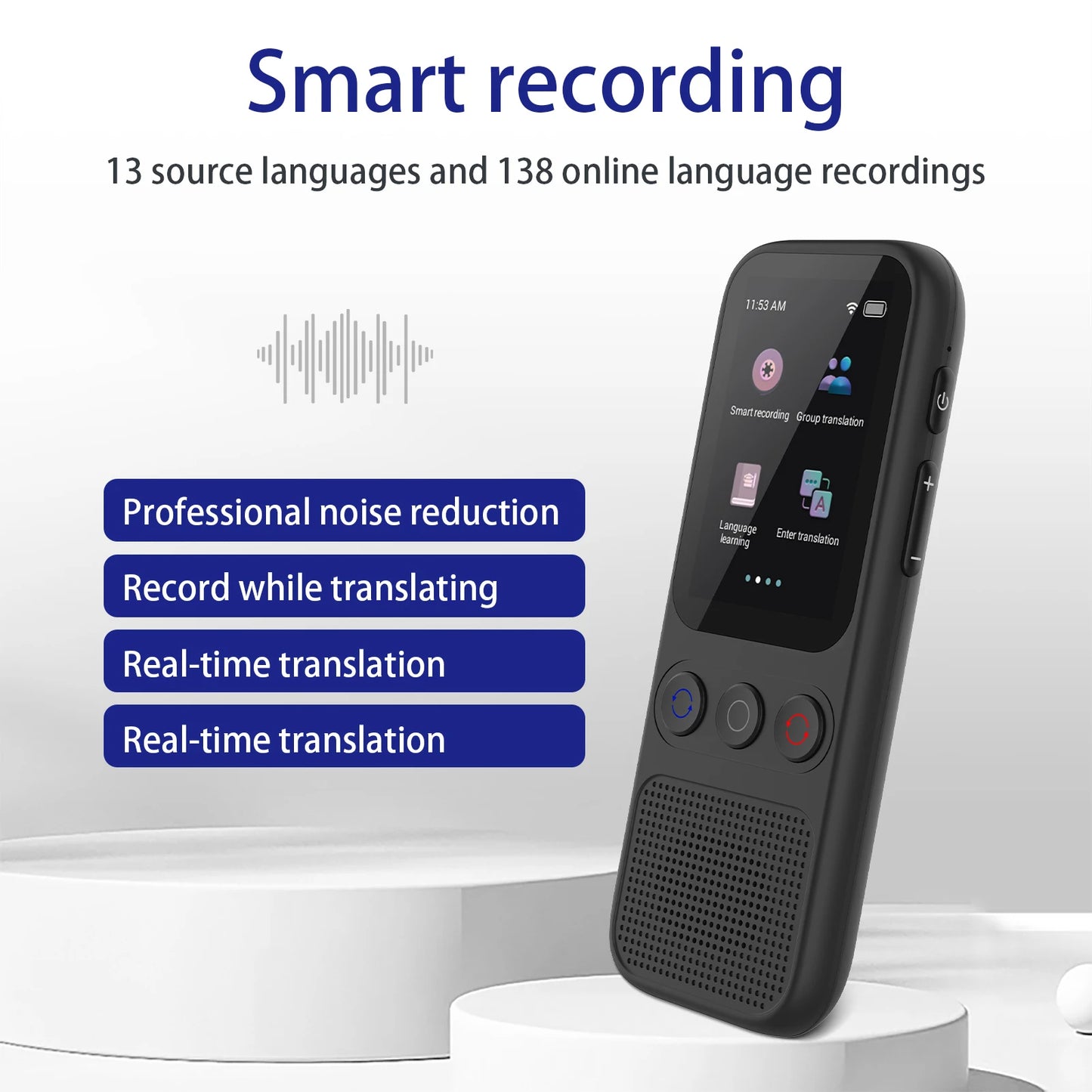 AI TRANSLATOR - 138 Languages Translation , Offline Translation Option -No WiFi Needed