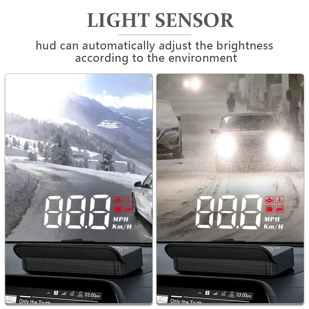 Car Digital Speedometer and Windshield Projector