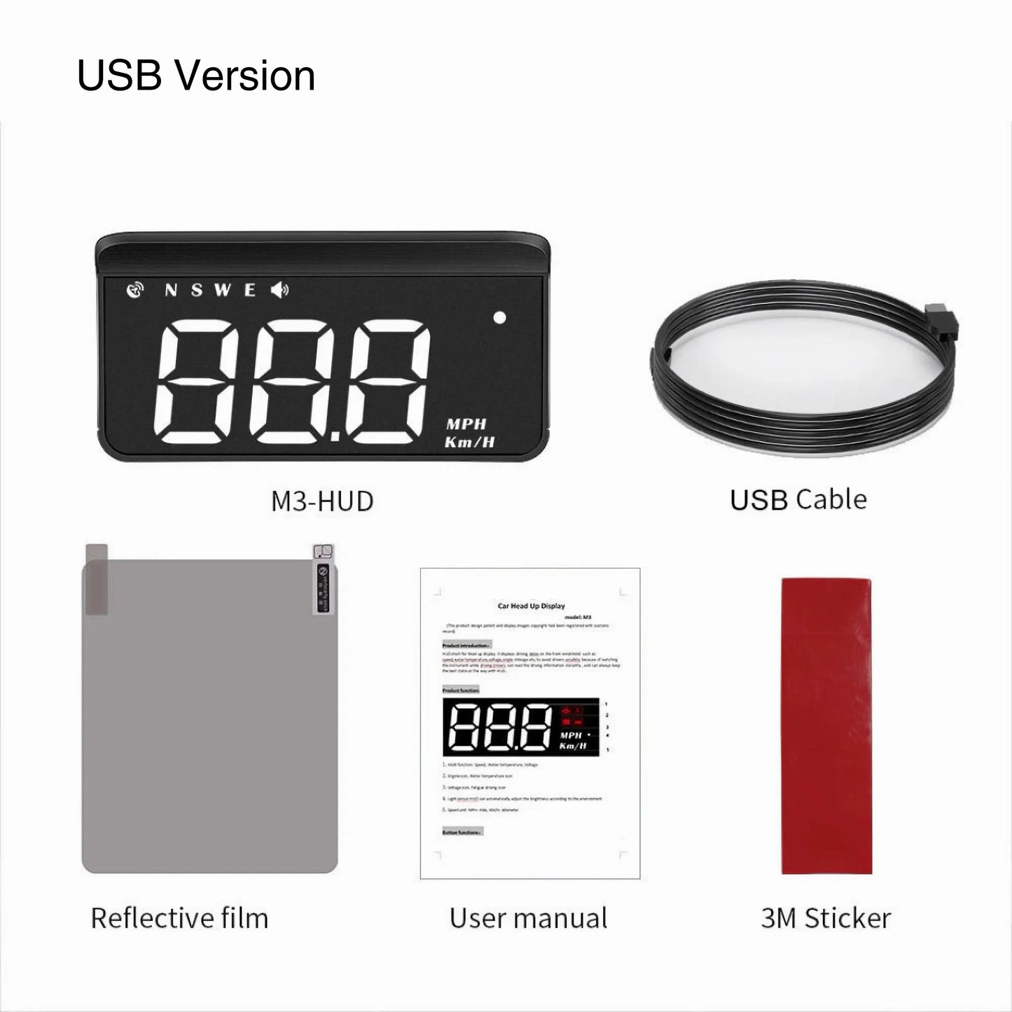 Car Digital Speedometer and Windshield Projector