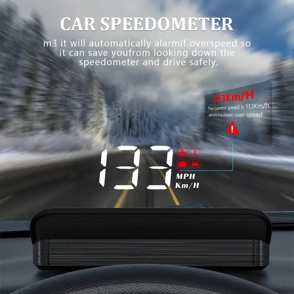 Car Digital Speedometer and Windshield Projector