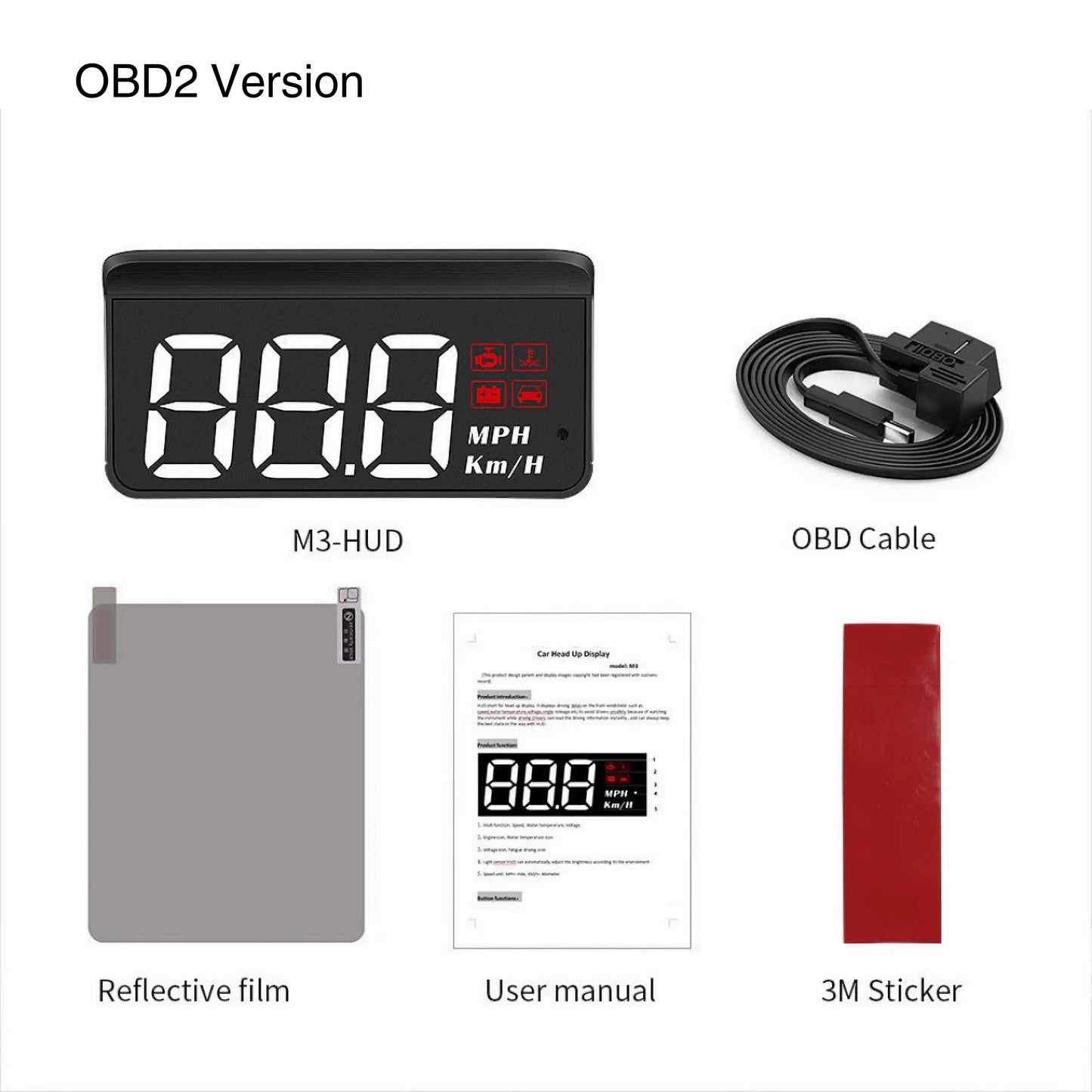 Car Digital Speedometer and Windshield Projector