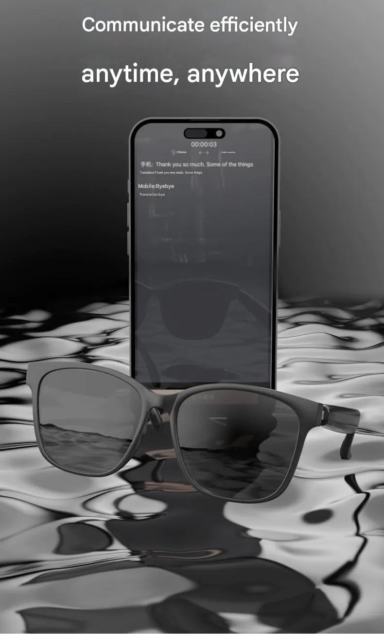 AI SMART GLASSES | Enjoy- MUSIC, CALLS & TRANSLATION | FOR MEN & WOMEN