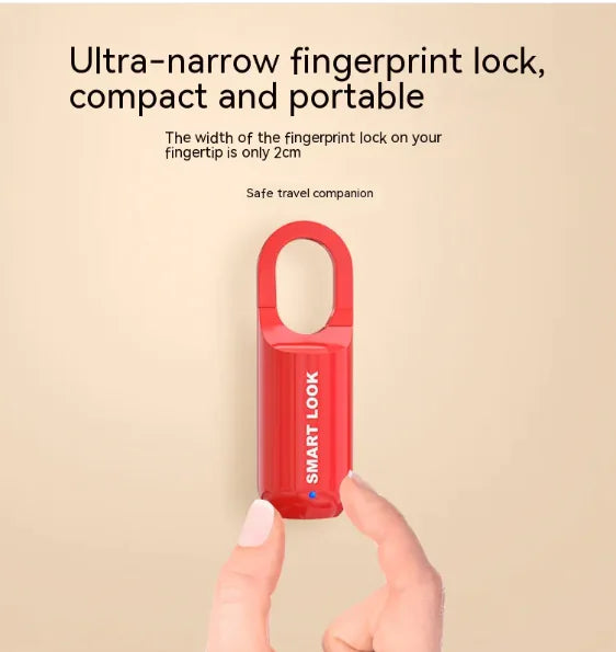 Smart Fingerprint Padlock with USB Charging