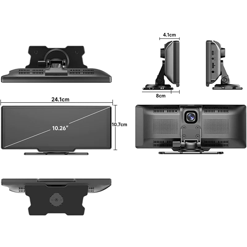 Dashcam Dual Camera Touch Screen, Carplay, and GPS navigation